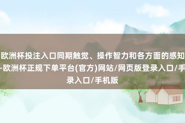 欧洲杯投注入口同期触觉、操作智力和各方面的感知智力-欧洲杯正规下单平台(官方)网站/网页版登录入口/手机版